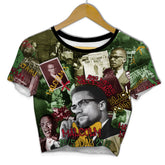 Malcolm X Croptop T Shirt